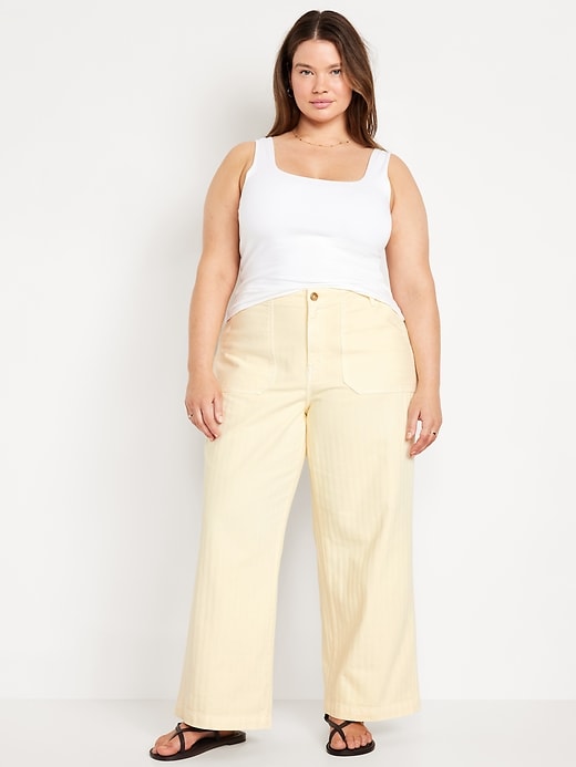 Image number 6 showing, High-Waisted Baggy Wide-Leg Jeans