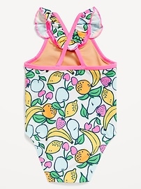 Image number 2 showing, Printed Ruffled One-Piece Swimsuit for Baby
