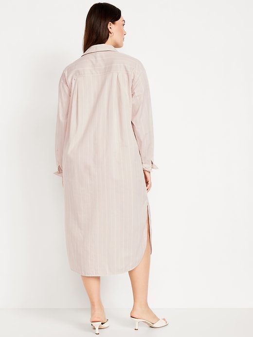 Image number 5 showing, Striped Midi Shirt Dress