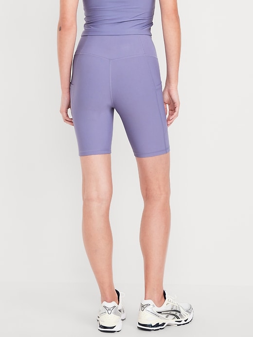 Image number 2 showing, High-Waisted PowerSoft Biker Shorts -- 8-inch inseam