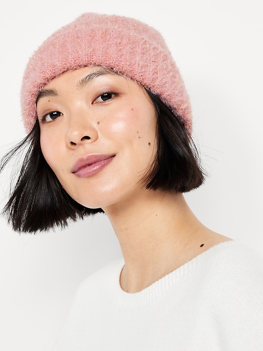 Image number 1 showing, Eyelash Beanie for Women