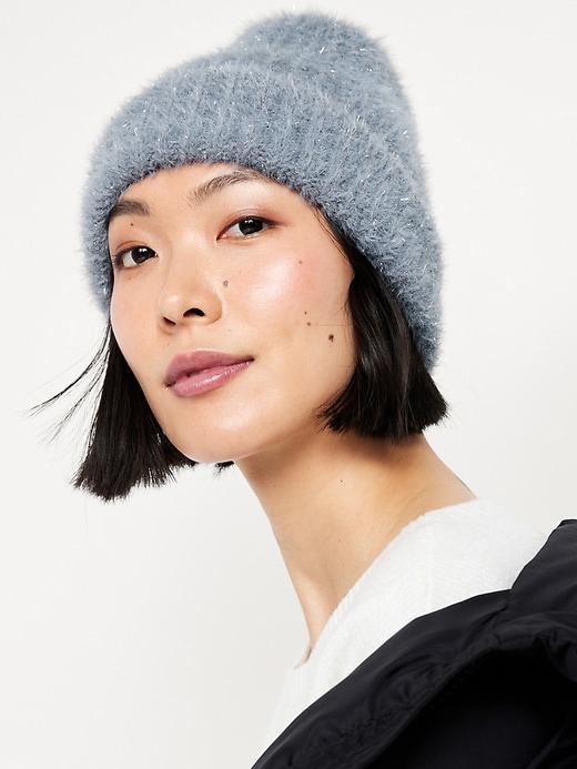 Image number 1 showing, Eyelash Beanie for Women