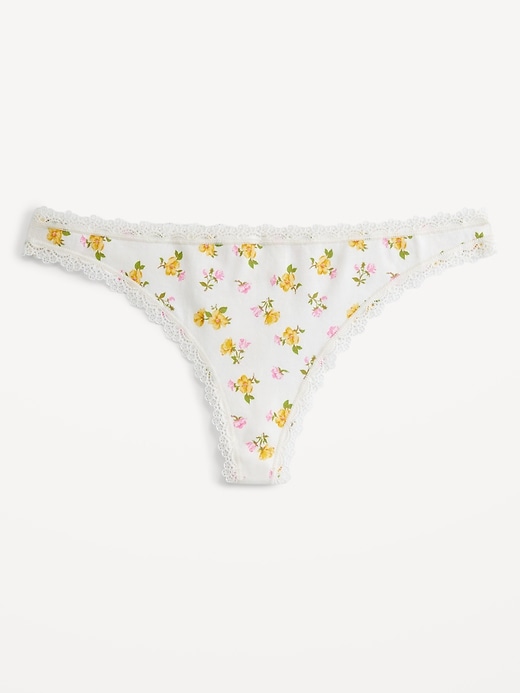 Image number 4 showing, Mid-Rise Everday Cotton Thong
