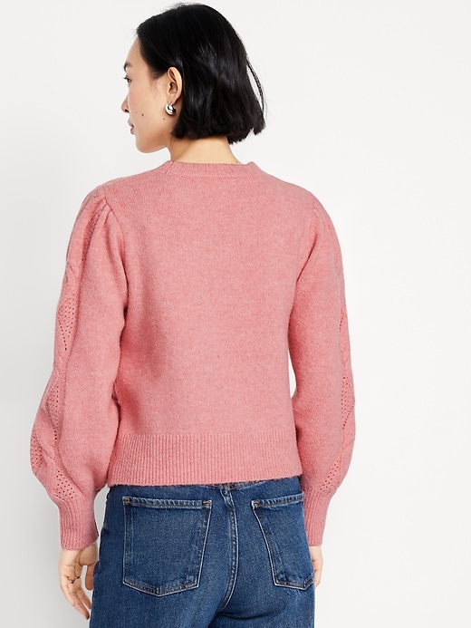 Image number 6 showing, Pointelle Sweater