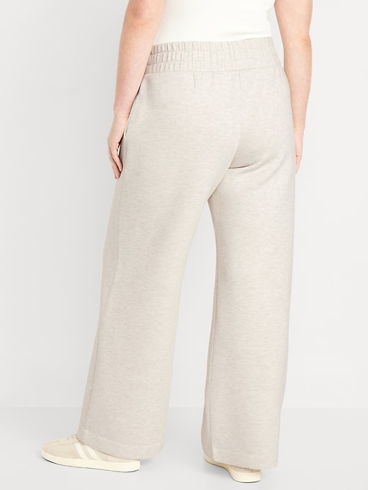 Image number 6 showing, High-Waisted Bounce Fleece Wide-Leg Sweatpants
