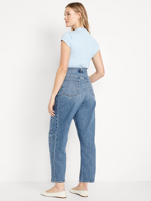 Image number 5 showing, High-Waisted Barrel Ankle Jeans