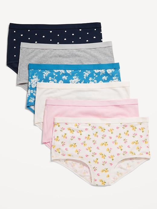 View large product image 1 of 3. High-Waisted Everyday Cotton Underwear 6-Pack