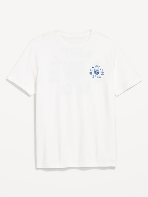 Crew-Neck Logo T-Shirt - White Lilies