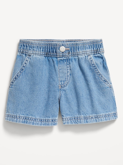 View large product image 1 of 1. Pull-On Jean Shorts for Toddler Girls