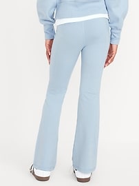 Image number 2 showing, High-Waisted PowerChill Side-Ruched Flared Leggings for Girls