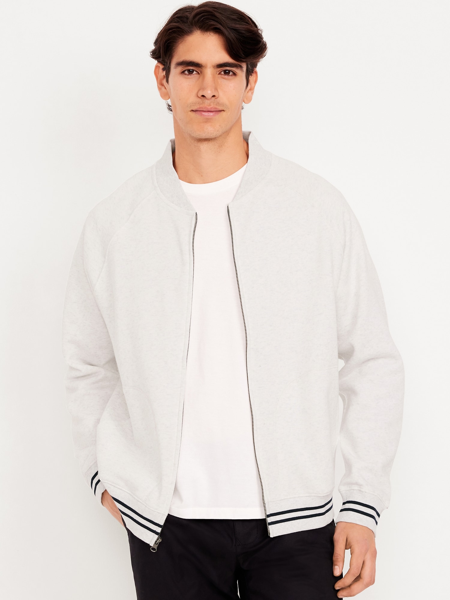 Varsity Fleece Bomber Jacket