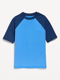 Image number 1 showing, Raglan-Sleeve Rashguard Swim Top for Boys