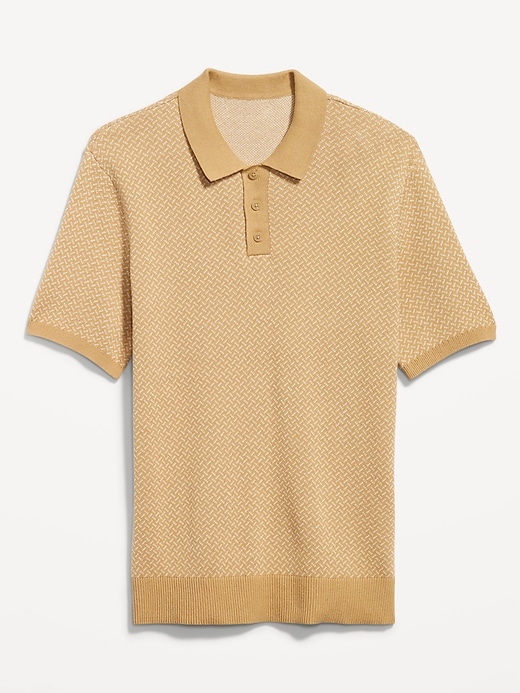 Image number 4 showing, Short-Sleeve Herringbone Polo