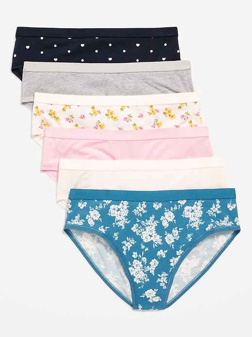 View large product image 1 of 3. High-Waisted Everyday Cotton Underwear 6-Pack