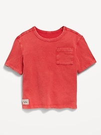 Image number 1 showing, Oversized Short-Sleeve Pocket T-Shirt for Toddler Boys