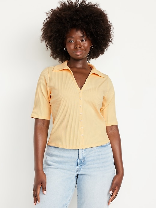 Image number 7 showing, Ribbed Button-Down Polo