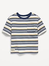 Image number 2 showing, Oversized Short-Sleeve Pocket T-Shirt for Toddler Boys