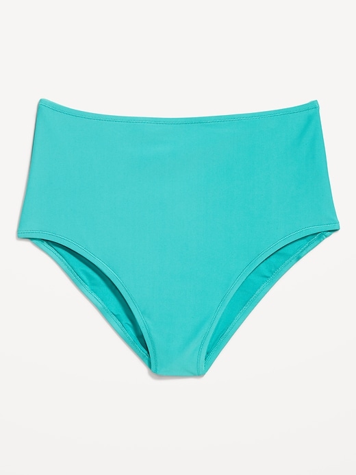 Image number 9 showing, Matte High-Waisted Bikini Swim Bottoms