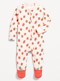Image number 2 showing, 2-Way-Zip Sleep & Play Footed One-Piece for Baby