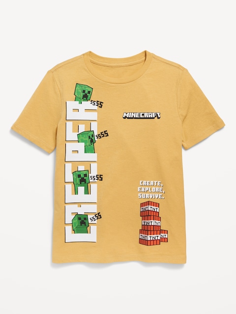 Minecraft™ Gender-Neutral Graphic T-Shirt for Kids - Sandstorm