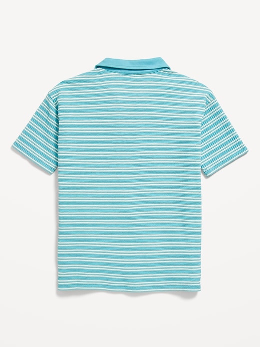 Image number 3 showing, Printed Knitted Collared Shirt for Boys