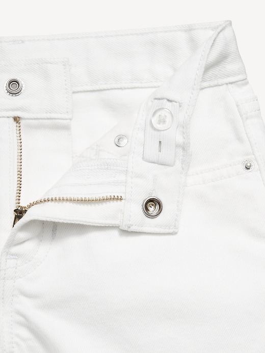 Image number 5 showing, High-Waisted Frayed-Hem Jean Shorts for Girls