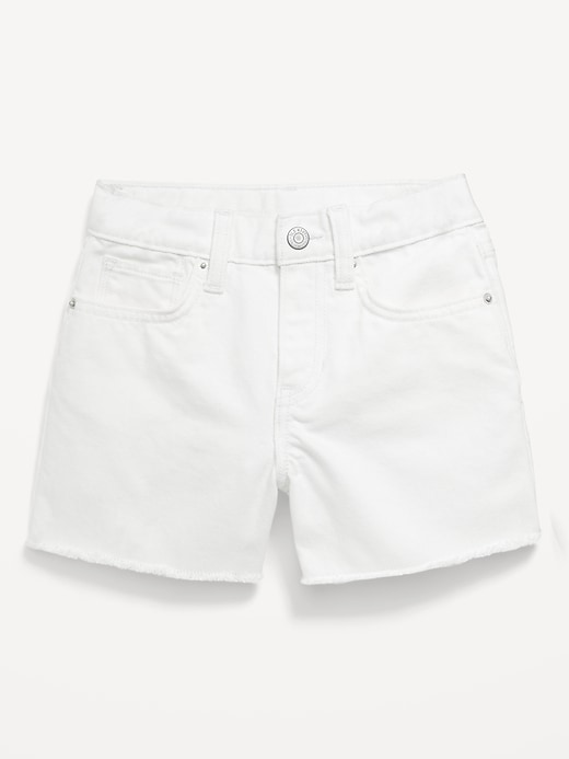 Image number 4 showing, High-Waisted Frayed-Hem Jean Shorts for Girls