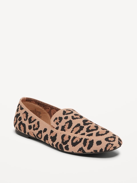 Knit Loafer - Brown Leopard