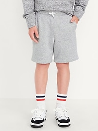 Image number 1 showing, Fleece Jogger Shorts for Boys (At Knee)