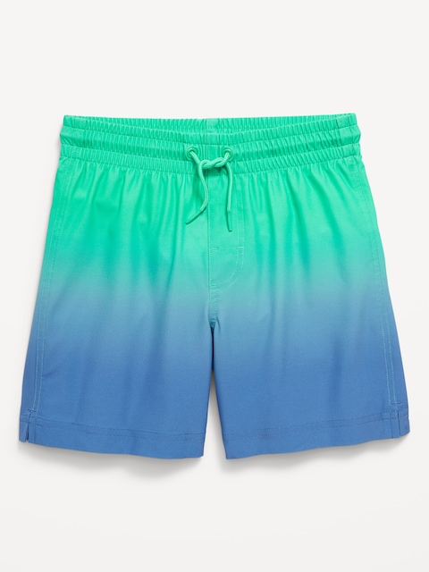 Printed Swim Shorts for Boys - Blue Ombre