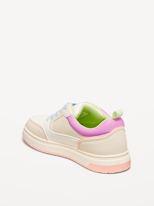 Image number 4 showing, Shiny Low-Top Sneakers for Girls