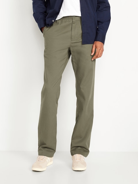 90's Straight Everyday Flex-Waist Pants - Stone Wall