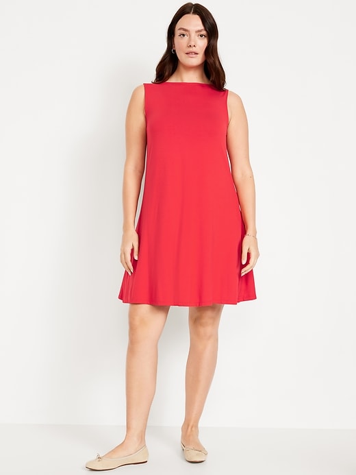 Image number 4 showing, Sleeveless Mini Swing Dress