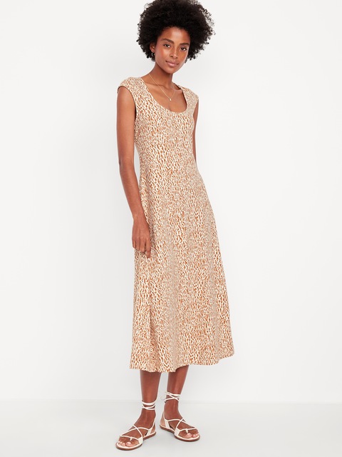 Fit & Flare Midi Dress