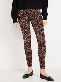 Image number 1 showing, High-Waisted Jersey Fashion Layering Leggings