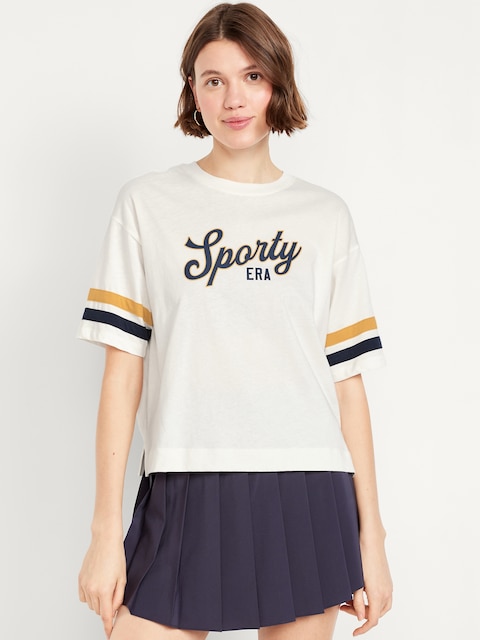 Football-Style Graphic T-Shirt - Sporty Era