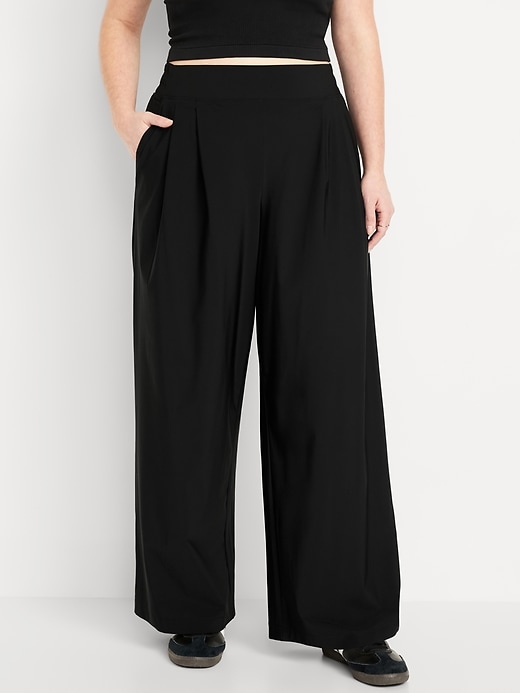 Image number 4 showing, Extra High-Waisted SleekTech Pleated Trousers