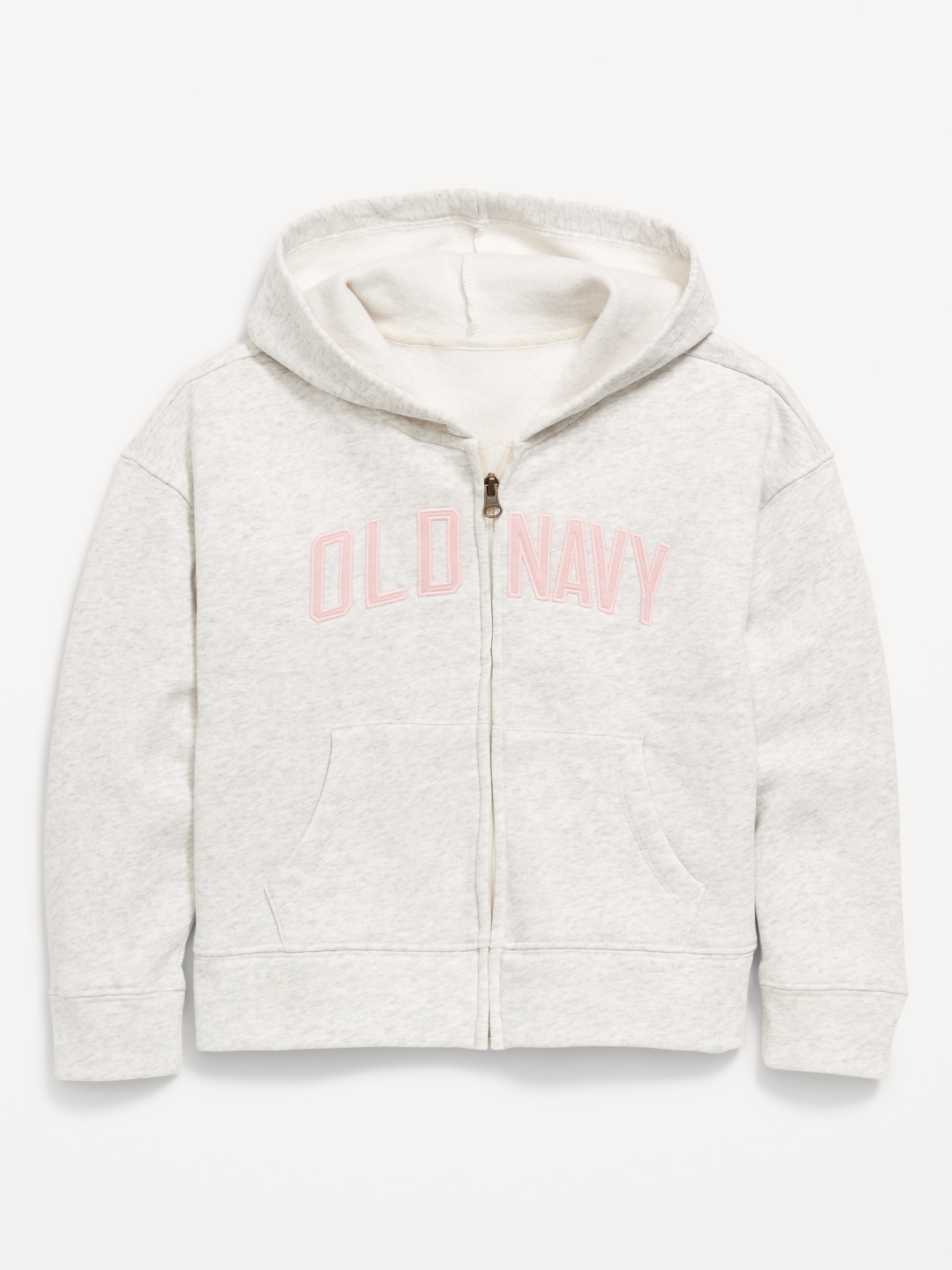 Logo-Graphic Zip Hoodie for Girls