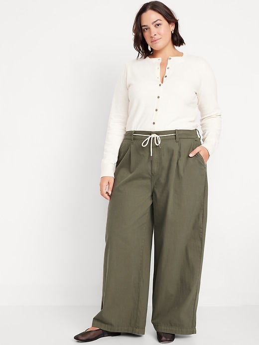 Image number 7 showing, High-Waisted Super Wide-Leg Drapey Pants