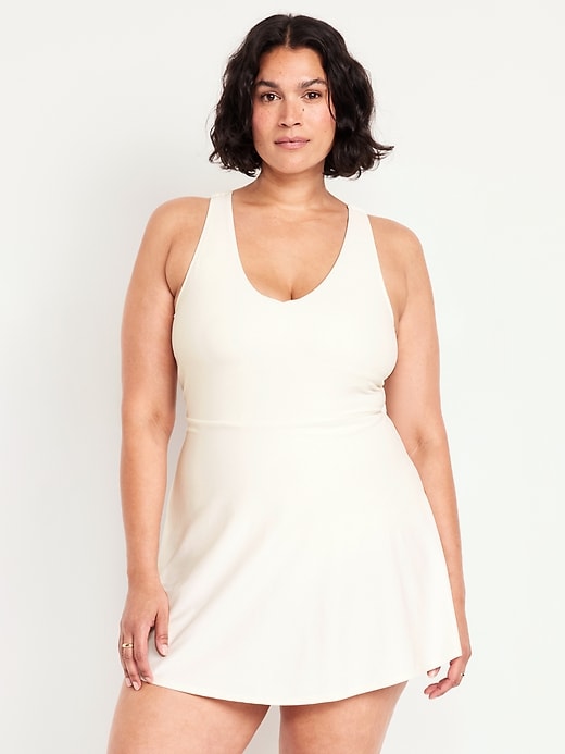 Image number 7 showing, Matte Tie-Back Swim Dress