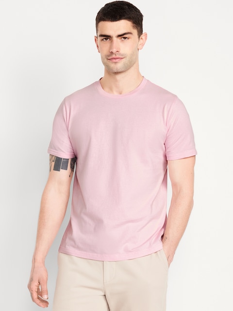 Crew-Neck T-Shirt - Palest Blossom
