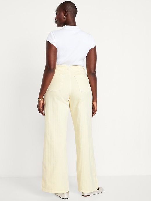 Image number 5 showing, High-Waisted Baggy Wide-Leg Jeans