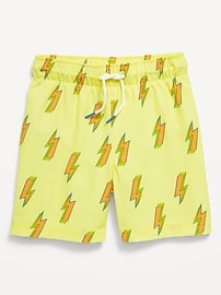 Image number 1 showing, Printed Swim Trunks for Toddler Boys