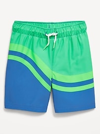 Image number 1 showing, Printed Swim Trunks for Toddler Boys