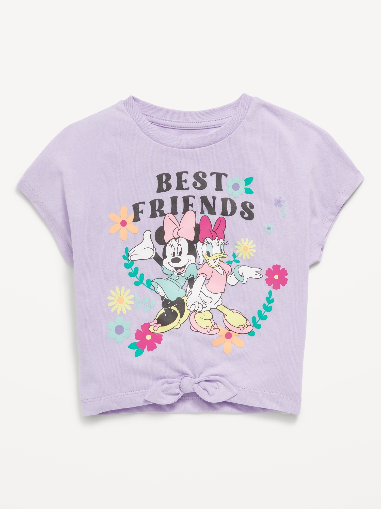 Disney© Minnie Mouse Tie-Knot Graphic T-Shirt for Toddler Girls