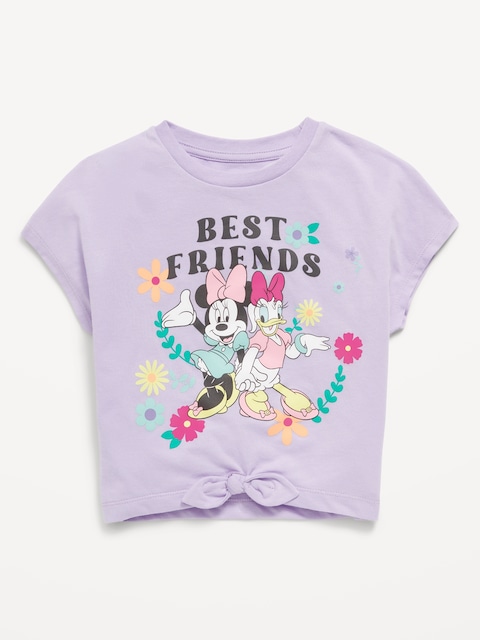 Disney© Minnie Mouse Tie-Knot Graphic T-Shirt for Toddler Girls - Best Friends