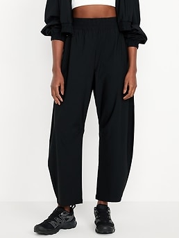 High-Waisted SleekTech Barrel Ankle Pants - image 3