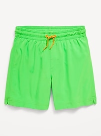 Image number 1 showing, Solid Swim Trunks for Boys