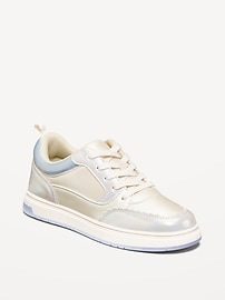 Image number 1 showing, Shiny Low-Top Sneakers for Girls