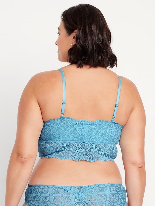 Image number 8 showing, Lace Longline Bralette